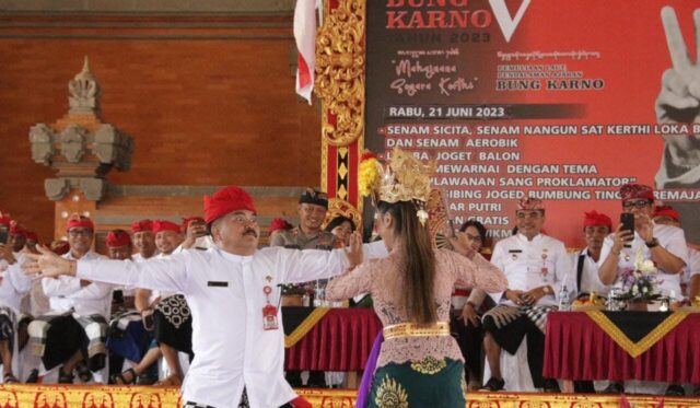 Semarakkan Bulan Bung Karno di Tabanan, Gelar Lomba Ngibing Lomba Mewarnai