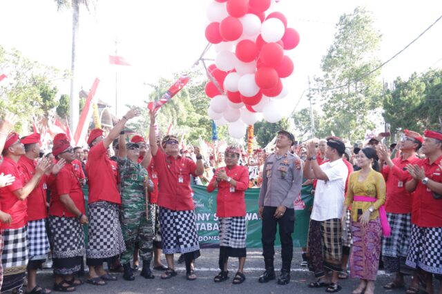 Bupati Tabanan Buka Parade Budaya Meriahkan Peringatan HUT Kemerdekaan RI ke-78