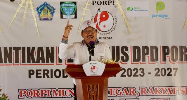 Wagub Cok Ace Hadiri Pelantikan Pengurus PORPI Bali untuk Mendorong Olahraga Pernapasan