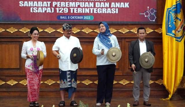 STOP Kekerasan Pada Perempuan dan Anak!! Layanan SAPA 129 launching di Provinsi Bali