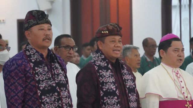 Buka Sinode V Keuskupan Denpasar, Pj. Gubernur Mahendra Jaya Serukan Pemilu Penuh Kedamaian dan Sukacita