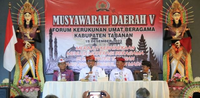 Bupati Tabanan Buka Musyawarah FKUB V, Tingkatkan Kerukunan Antarumat