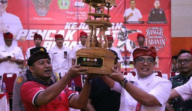 Bupati Sanjaya Buka Kejuaraan Pencak Silat Bupati Tabanan Cup