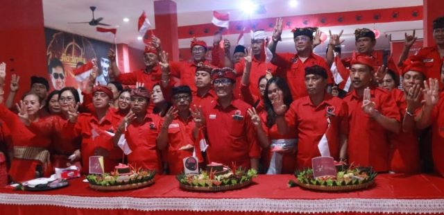 DPC PDIP Tabanan Komit Menangkan Ganjar-Mahfud Satu Putaran