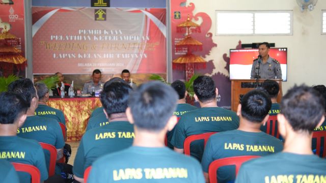 Lapas Tabanan Gelar Pelatihan Keterampilan Welding dan Furniture