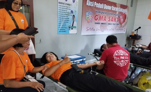 Sambut Hari Kebangkitan Nasional, Komunitas Sehat Holistik GMA Sakti Gelar Donor Darah