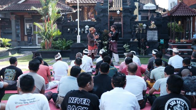 Warga Binaan Hindu di Lapas Tabanan Ikuti Dharma Wacana