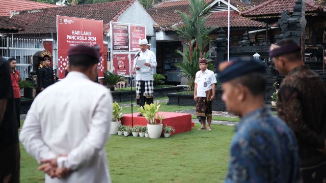 ASN Lapas Tabanan Gelar Upacara Peringati Hari Lahir Pancasila