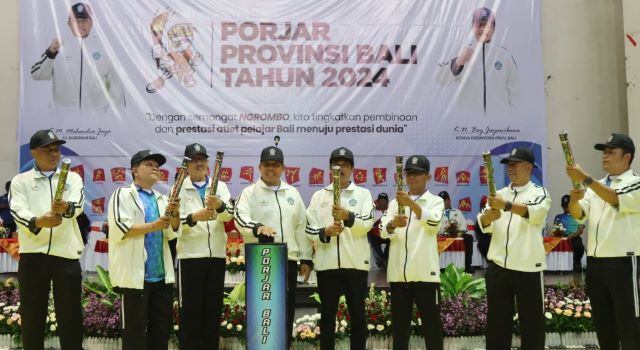 Buka Porjar Provinsi Bali, Pj. Mahendra Jaya Harap Lahir Calon Atlet Pelajar dan Bibit Unggul Olahragawan