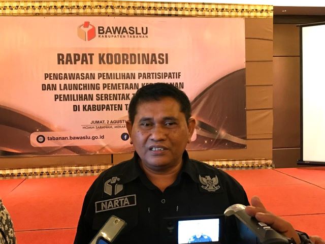 Bawaslu Tabanan Temukan Dugaan Pelanggaran Pendaftaran Paslon