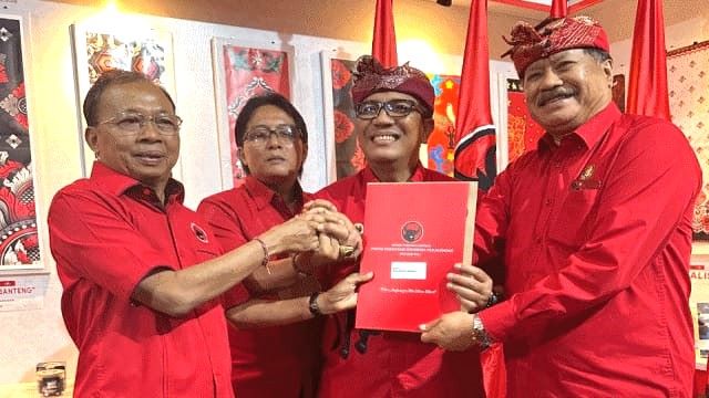 PDIP Tabanan Solid, Ribuan Kader Daftarkan Sanjaya-Dirga