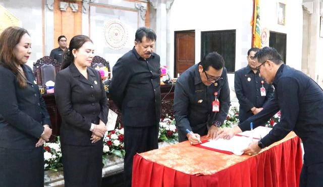 Rapat Paripurna Ke-7 DPRD Tabanan Kesepakatan Bersama  KUA-PPAS