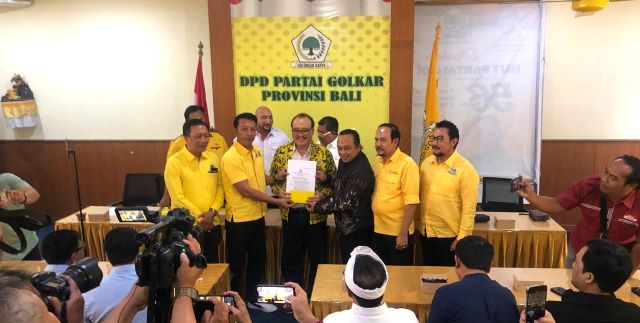 Resmi! Mulyadi-Sengap Diusung Golkar di Pilbup Tabanan 2024