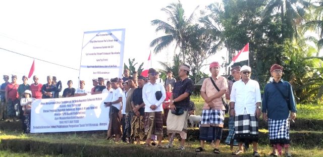 Warga Terdampak Proyek Tol Gilimanuk-Mengwi Gelar Aksi Damai