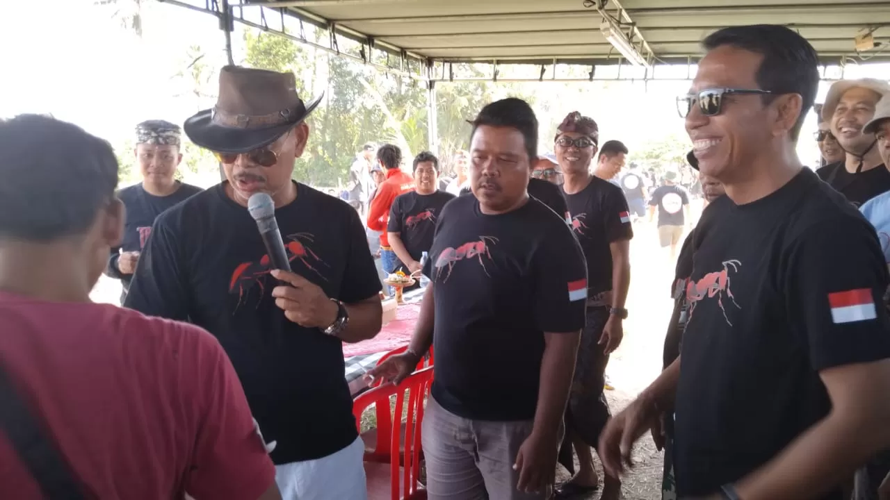 Calon Bupati Mulyadi Meriahkan Lomba Mancing di Subak Belumbang.