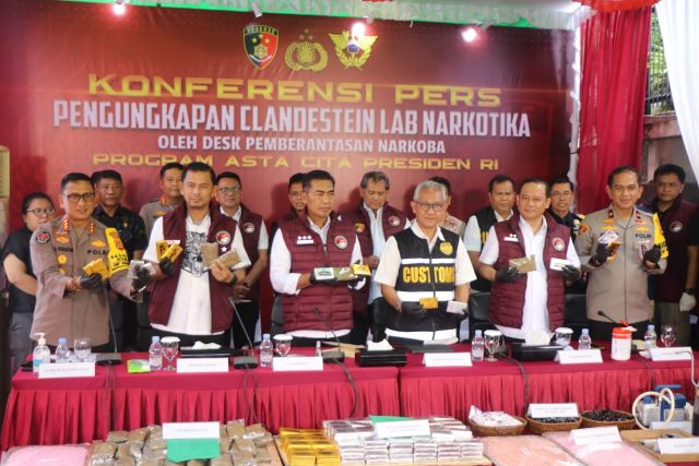 Polri Bongkar Jaringan Produksi Narkoba Terbesar di Bali