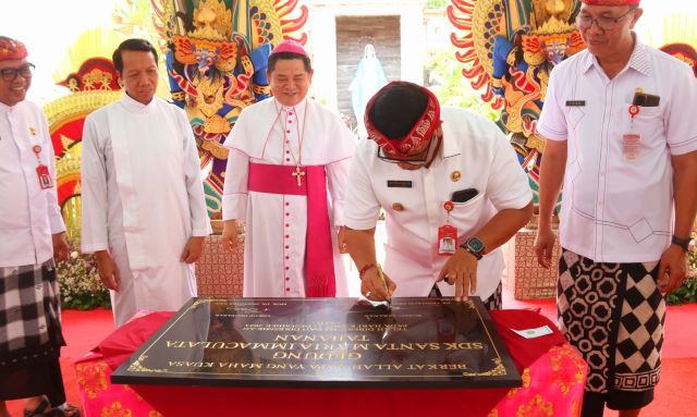 Bupati Tabanan Hadiri Peresmian Gedung Baru SDK Santa Maria Immaculata