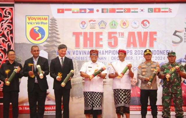 Bupati Tabanan Resmi Buka Kejuaraan “The 5th AVF Asian Vovinam Championship 2024”