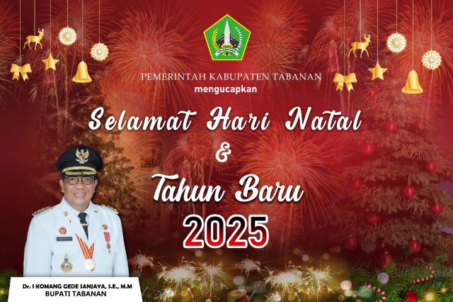 Bupati Tabanan Ucapkan Selamat Natal 2024 dan Sambut Tahun Baru dengan Semangat Kebersamaan