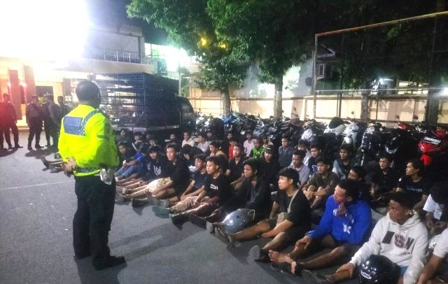 Tindak Tegas Balap Liar, Polres Lumajang Amankan 40 Motor