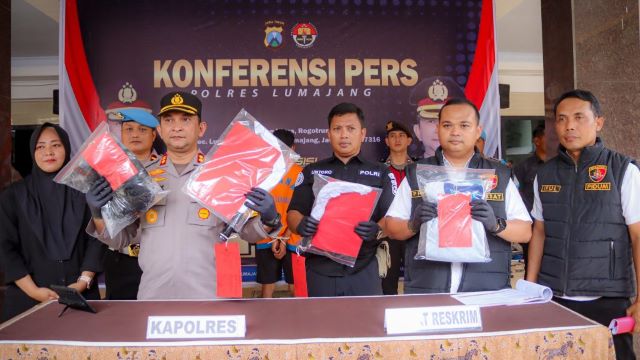 Polres Lumajang Ungkap Kasus Pembunuhan, Tersangka Dibekuk Kurang dari 24 Jam