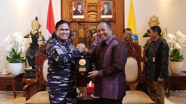 Terima Kepala Staf TNI AL, Pj. Gubernur Mahendra Jaya Siap Dukung Penuh MNEK 2025 di Bali