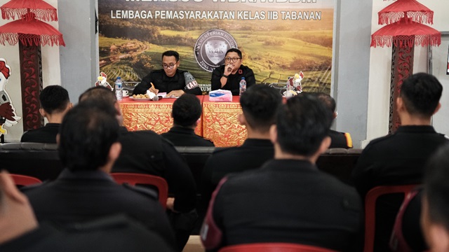 Lapas Tabanan “Coffee Morning”, Tingkatkan Komitmen Keamanan Jajaran Pengamanan