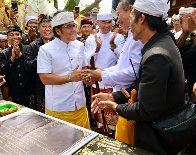 Wagub Giri Prasta Apresiasi Semangat Gotong Royong Warga Kayu Selem