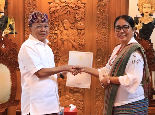 Konjen Timor Leste Puji Gubernur Koster: Warga Kami Aman dan Nyaman di Bali
