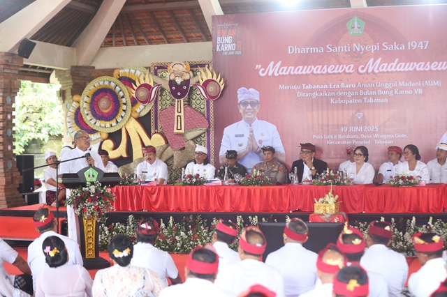 Pura Batukau Jadi Pusat Harmoni: Purnama Sadha, Dharma Santi Nyepi, dan Bulan Bung Karno VII
