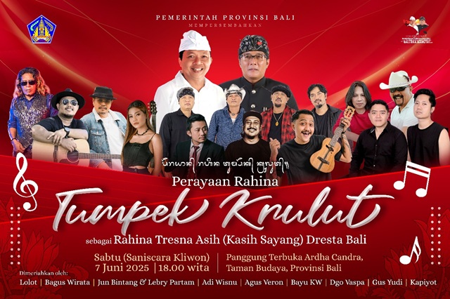 Pemprov Bali Gelar Tumpek Krulut, Lolot hingga Jun Bintang Meriahkan Ardha Candra
