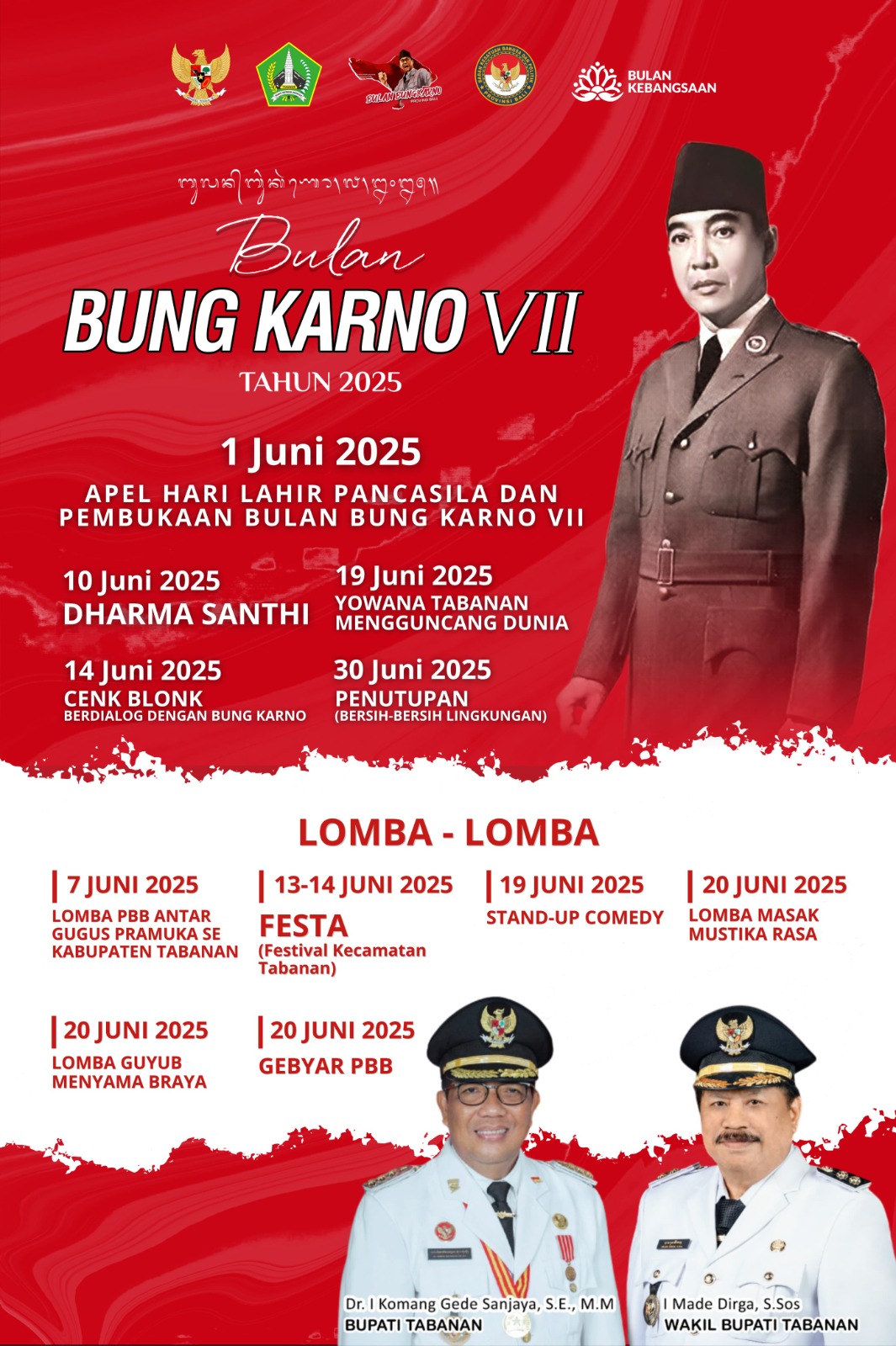 Cenk Blonk dan Bung Karno “Berdialog” di Bulan Bung Karno