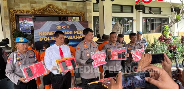 Polres Tabanan Ungkap 4 Kasus Narkoba, 5 Tersangka Diamankan