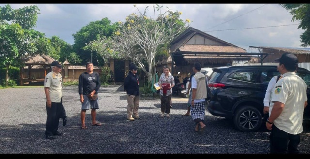 Satpol PP Tabanan Tertibkan Bangunan di Lahan Sawah Dilindungi Desa Beraban