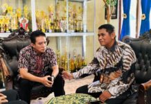 Bawaslu Tabanan Masuk Sekolah, Cetak Pelajar Jadi Pengawas Pemilu Partisipatif Ketua Bawaslu Kabupaten Tabanan I Ketut Narta saat koordinasi program Pendidikan Pengawas Partisipatif di sekolah menengah atas di Tabanan