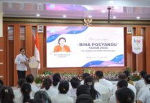 Putri Koster Dorong Transformasi Posyandu 6 SPM, Pembinaan Harus Menyentuh Kader Desa Putri Koster membuka kegiatan Bina Posyandu 2026 di Denpasar