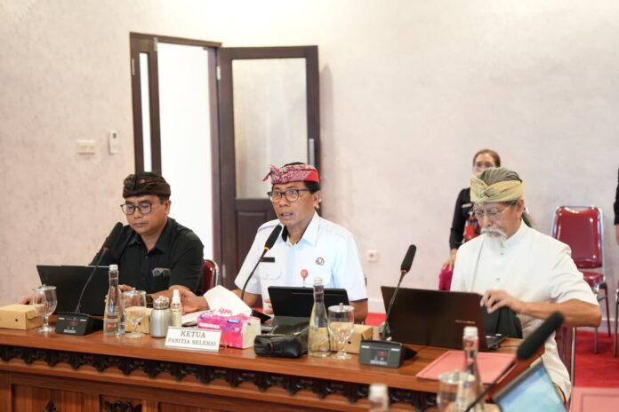 Sekda Tabanan I Gede Susila memimpin seleksi JPT Pratama di lingkungan Pemkab Tabanan