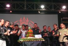 Giri Prasta Ajak Laskar Bali Shanti Perkuat Sinergi Jaga Kedamaian Bali Wakil Gubernur Bali Nyoman Giri Prasta menghadiri HUT Laskar Bali Shanti Badak Agung di Denpasar