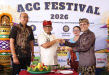Bupati Sanjaya Resmikan Gedung Baru ACC Tabanan Bupati Tabanan I Komang Gede Sanjaya meresmikan gedung baru dan ACC Café & Resto di Kediri, Tabanan