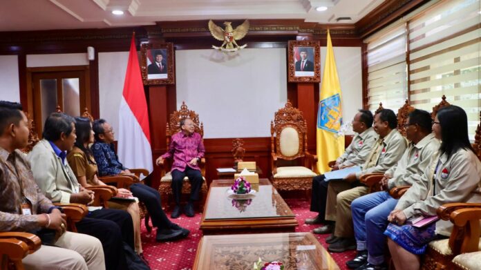 Gubernur Bali Wayan Koster menerima audiensi pengurus Pergatsi Bali