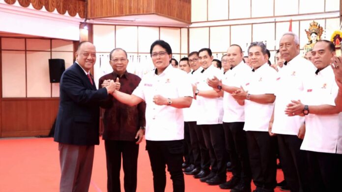 Gubernur Bali Wayan Koster menghadiri pelantikan pengurus KONI Bali periode 2026–2030