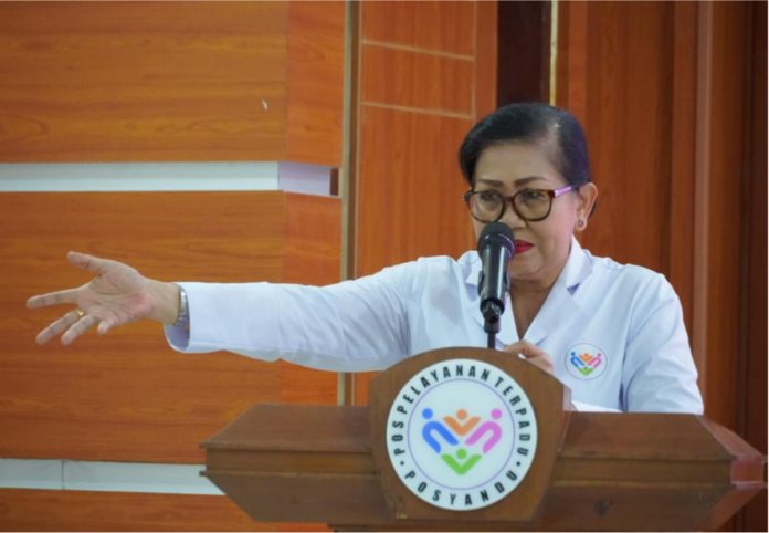 Ny. Putri Koster membuka Bimtek Bina Posyandu Angkatan Kelima