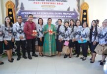 Ny. Putri Koster Dorong Guru Bali Tingkatkan Literasi dan Kompetensi Ny. Putri Koster menghadiri Konferensi Kerja Provinsi PGRI Bali 2026 di Denpasar dan mendorong guru meningkatkan kompetensi serta literasi digital