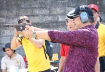 Bupati Sanjaya Hadiri Lomba Menembak Kapolres Cup Hari Bhayangkara Bupati Tabanan I Komang Gede Sanjaya mengikuti lomba ketangkasan menembak Kapolres Tabanan Cup dalam rangka Hari Bhayangkara ke-80 di Lapangan Menembak Praja Rastra Gandewa, Penebel, Tabanan.