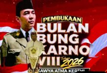 Bulan Bung Karno 2026 Bali Resmi Dibuka, Gubernur Koster Gelar Lomba Puisi hingga Tari Teruna Jaya Gubernur Bali Wayan Koster membuka Bulan Bung Karno VIII Tahun 2026 di Panggung Terbuka Ardha Candra Art Center Denpasar