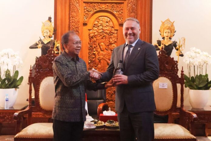 Gubernur Bali Wayan Koster menerima Delegasi Parlemen Saint Petersburg Rusia yang dipimpin Alexandr Belski