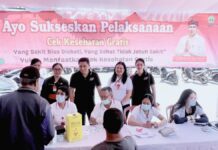 Cek Kesehatan Gratis di Tabanan Baru 23,11 Persen, Dinkes Luncurkan SAPA CKG Ngayah Ring Desa Petugas kesehatan melakukan pemeriksaan dalam Program Cek Kesehatan Gratis di Kabupaten Tabanan melalui layanan SAPA CKG Ngayah Ring Desa