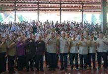 Gubernur Koster Gandeng HKTI Percepat Kedaulatan Pangan Bali Gubernur Bali Wayan Koster menghadiri pelantikan De Gadjah sebagai Ketua DPD HKTI Bali Periode 2026–2031