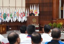 Koster Target Bali Masuk 5 Besar PON 2028, Minta Pembinaan Atlet Porprov 2027 Lebih Serius Gubernur Bali Wayan Koster saat membuka Rakerprov KONI Bali 2026 dan menyampaikan target Bali masuk lima besar PON 2028.