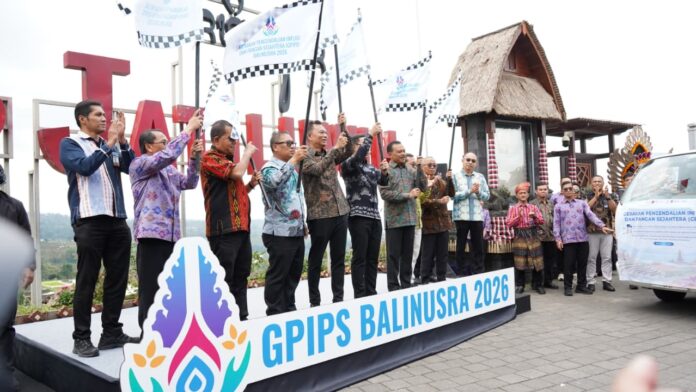 Sekda Bali Dewa Made Indra menghadiri GPIPS 2026 di Subak Jatiluwih, Tabanan, untuk memperkuat ketahanan pangan dan perlindungan lahan pertanian produktif